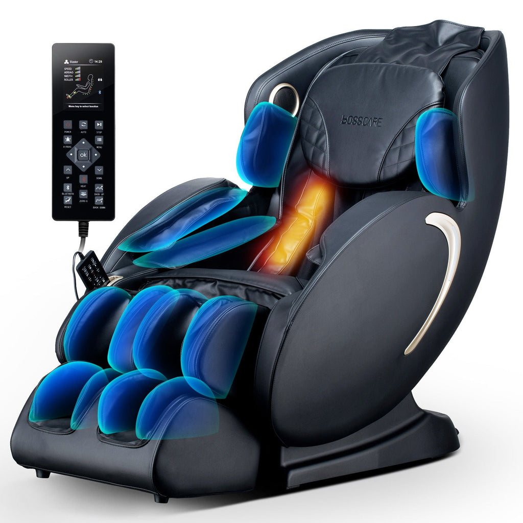 3D Zero Gravity Massage Chair with Full Body Shiatsu - Black or Beige