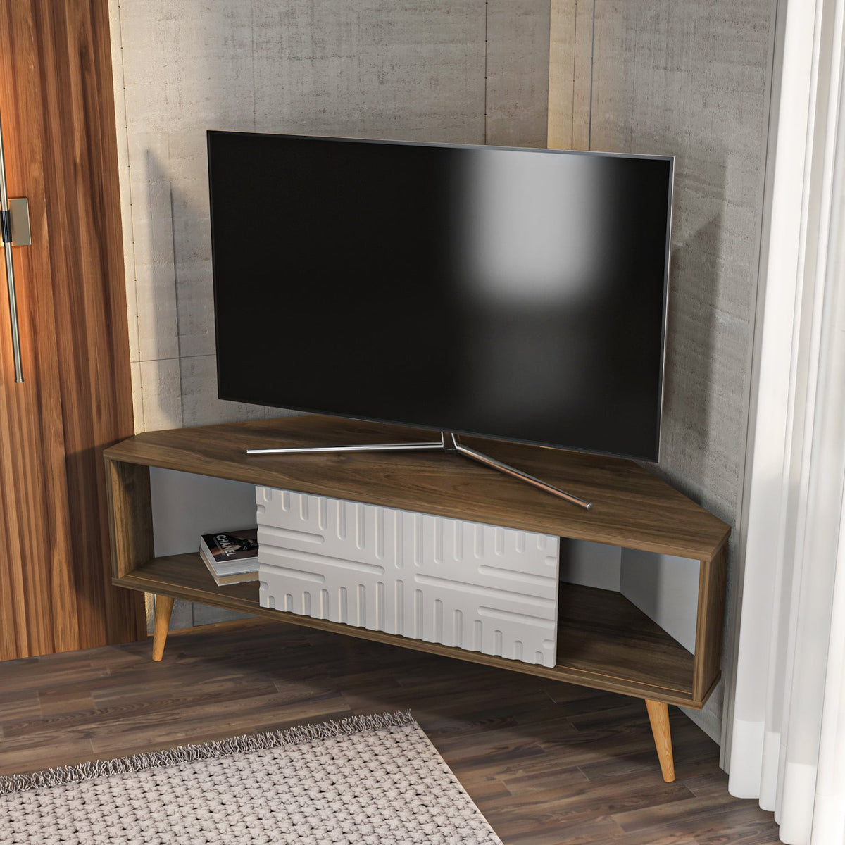Mora 55'' Corner TV Stand for 65'' TVs
