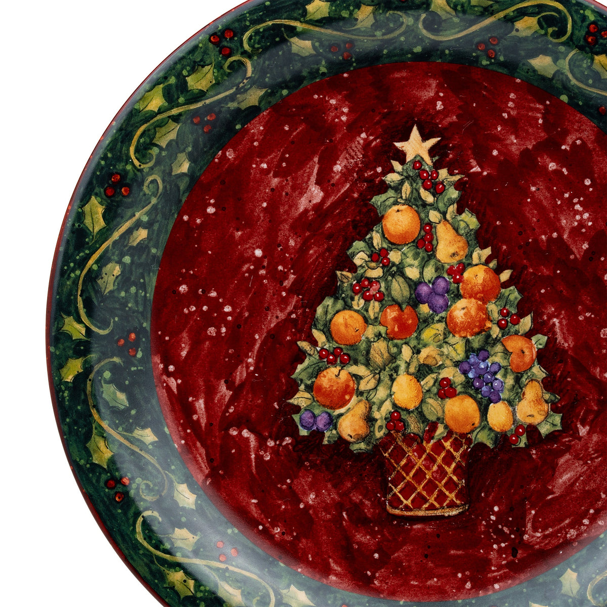 Susan Winget Christmas Fruit-Tree Plate - Certified International